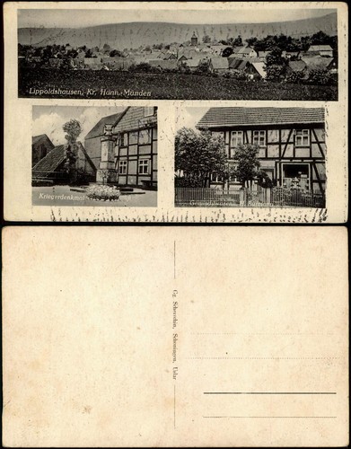 Ansichtskarte lippoldshausen - ansichtskarte,