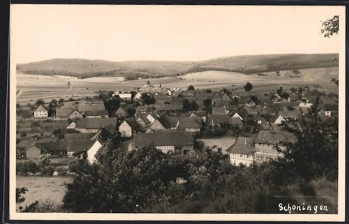 Schoningen ortsansicht mit - ak,