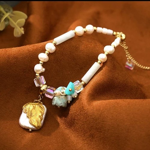Armband mit naturperlen - mit,